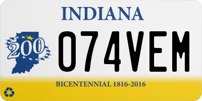 IN license plate 074VEM
