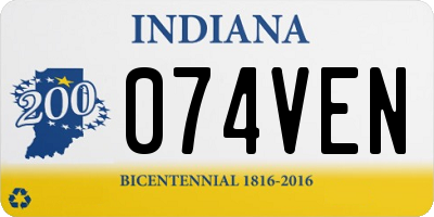 IN license plate 074VEN