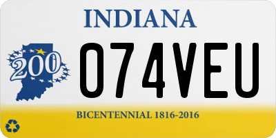 IN license plate 074VEU