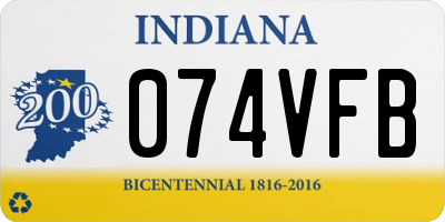 IN license plate 074VFB