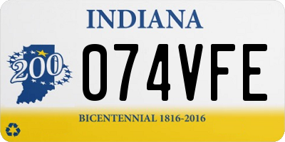 IN license plate 074VFE