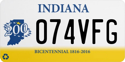 IN license plate 074VFG