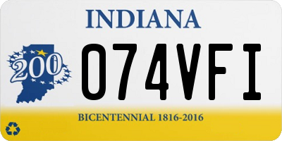 IN license plate 074VFI