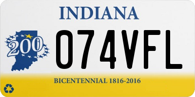 IN license plate 074VFL