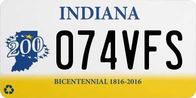IN license plate 074VFS