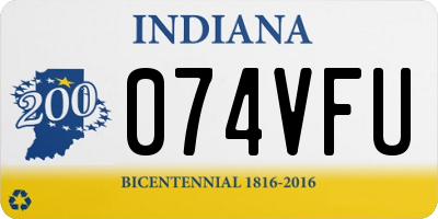 IN license plate 074VFU