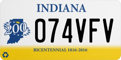 IN license plate 074VFV