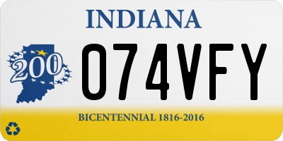 IN license plate 074VFY