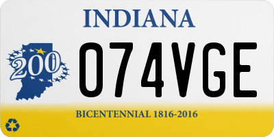 IN license plate 074VGE