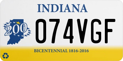 IN license plate 074VGF