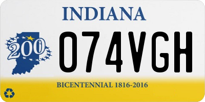IN license plate 074VGH