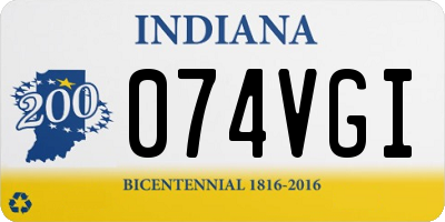 IN license plate 074VGI