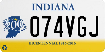 IN license plate 074VGJ