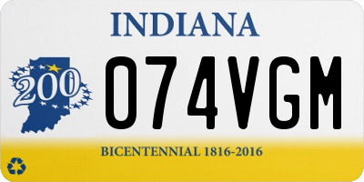 IN license plate 074VGM
