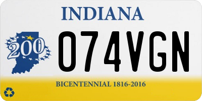 IN license plate 074VGN