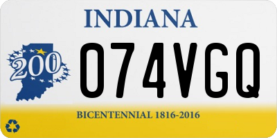 IN license plate 074VGQ