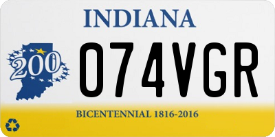 IN license plate 074VGR