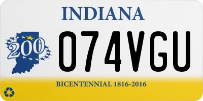 IN license plate 074VGU