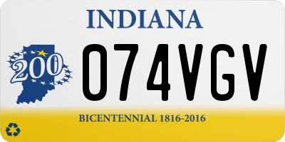 IN license plate 074VGV