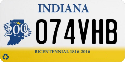 IN license plate 074VHB