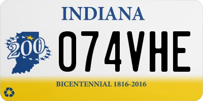 IN license plate 074VHE