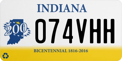 IN license plate 074VHH