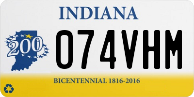 IN license plate 074VHM