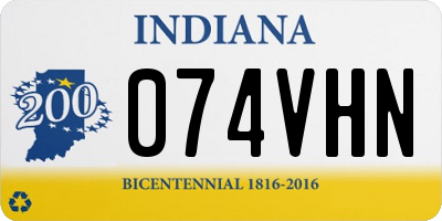 IN license plate 074VHN