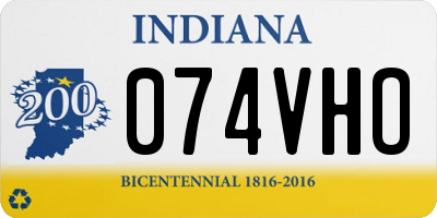 IN license plate 074VHO