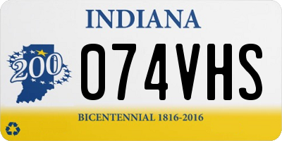 IN license plate 074VHS