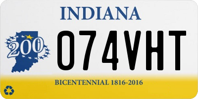 IN license plate 074VHT