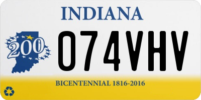 IN license plate 074VHV