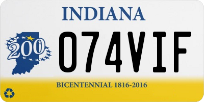 IN license plate 074VIF