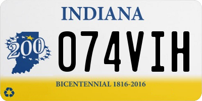 IN license plate 074VIH