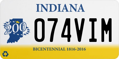 IN license plate 074VIM