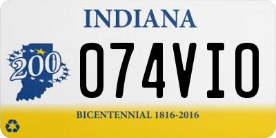 IN license plate 074VIO