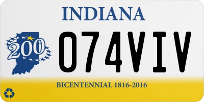 IN license plate 074VIV