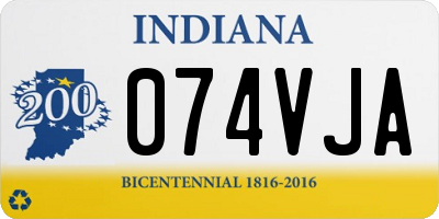IN license plate 074VJA