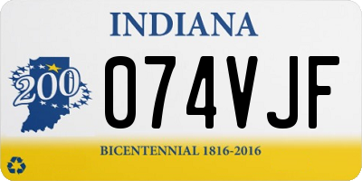 IN license plate 074VJF