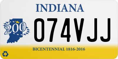 IN license plate 074VJJ