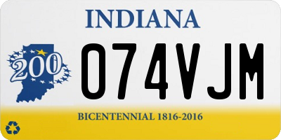 IN license plate 074VJM