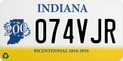 IN license plate 074VJR