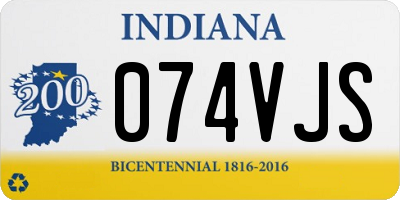 IN license plate 074VJS
