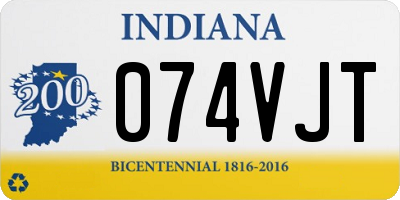 IN license plate 074VJT