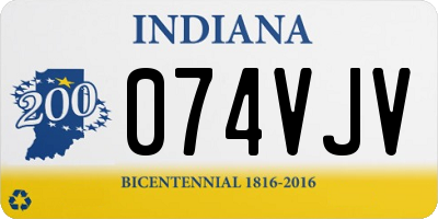 IN license plate 074VJV