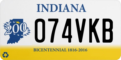 IN license plate 074VKB