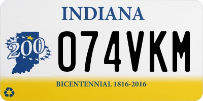 IN license plate 074VKM
