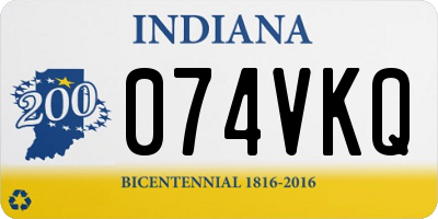 IN license plate 074VKQ