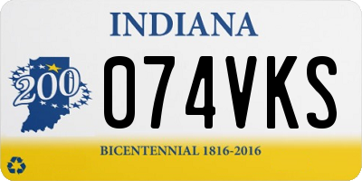 IN license plate 074VKS