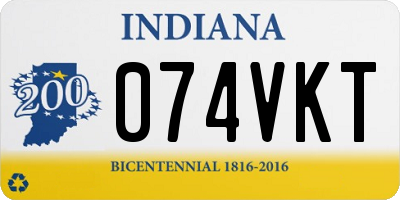 IN license plate 074VKT